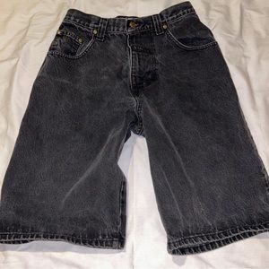 Mens vintage BOSS denim shorts, black, 30” waist, 12” inseam